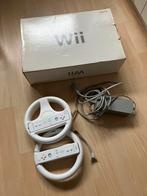 Nintendo Wii met Mario Kart spelcomputer, Ophalen of Verzenden, Zo goed als nieuw, Met 2 controllers