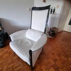 Giorgetti Fauteuil echt leer, Huis en Inrichting, Fauteuils, Ophalen, Gebruikt, Hout, Italiaans