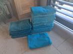 Badlakens aqua + stoelkussens handdoeken aqua, Ophalen of Verzenden, Zo goed als nieuw, Blauw, Handdoek