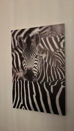 Schilderij zebra, Antiek en Kunst, Ophalen of Verzenden