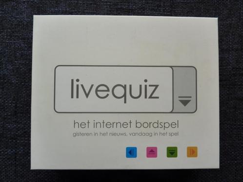 Livequiz - het internet bordspel (blijft altijd up to date), Hobby en Vrije tijd, Gezelschapsspellen | Bordspellen, Nieuw, Een of twee spelers