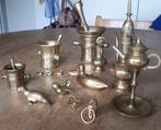 Diverse brons/ koperen vijzels en siervoorwerpen., Antiek en Kunst, Antiek | Koper en Brons, Ophalen of Verzenden, Brons