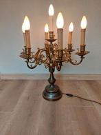 Antieke kandelaar tafellamp met 7 lichtpunten, Antiek en Kunst, Ophalen