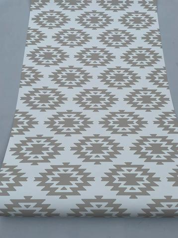 Vliesbehang Rombos Geometricos - Beige €5 per rol. beschikbaar voor biedingen