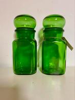 Vintage stopflessen, Ophalen of Verzenden, Zo goed als nieuw, Glas, Pot, Bus of Blik