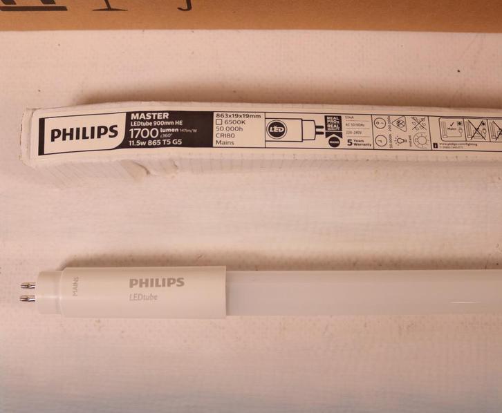 Philips LED TL-buis 90cm 11.5W 865 (T5) 10stuks, Huis en Inrichting, Lampen | Losse lampen, Nieuw, Led-lamp, Minder dan 30 watt