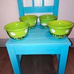 Ben & Jerry ijs kommen 6 stuks: 4x groen, 2x rood, Ophalen, Zo goed als nieuw, Kom(men), Overige stijlen