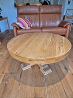 Massief eiken salon tafel, Ophalen, 100 tot 150 cm, Massief eiken, 50 tot 100 cm