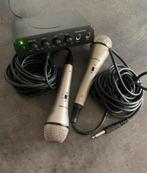 Komplete Karoke set met twee microfoons., Audio, Tv en Foto, Karaoke-apparatuur, Ophalen of Verzenden, Gebruikt, Complete set