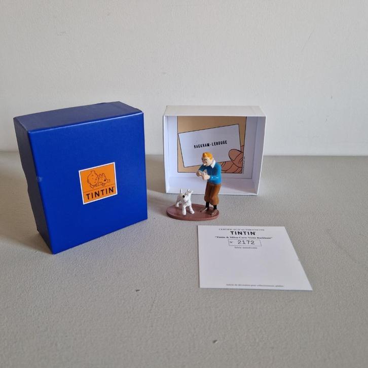 Kuifje / Tintin met visitekaartje van Rackham pixi, Verzamelen, Stripfiguren, Nieuw, Beeldje of Figuurtje, Kuifje, Ophalen