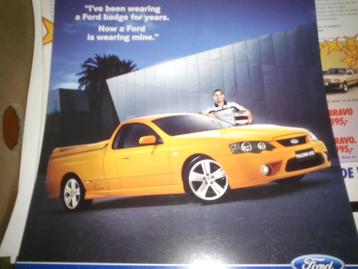 2x Ford Australië brochures/folders: Falcon + XR UTE Lowndes beschikbaar voor biedingen