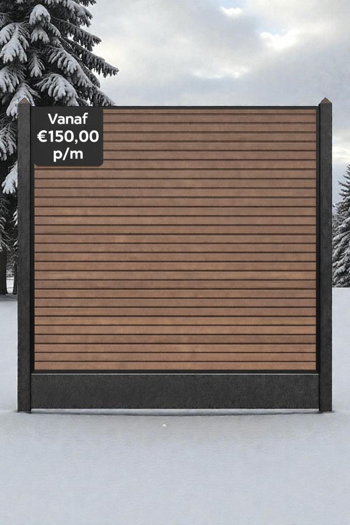 Composiet-beton of aluminium schutting palen vanaf €150,-, Tuin en Terras, Schuttingen, Nieuw, Overige materialen, 1 tot 2 meter