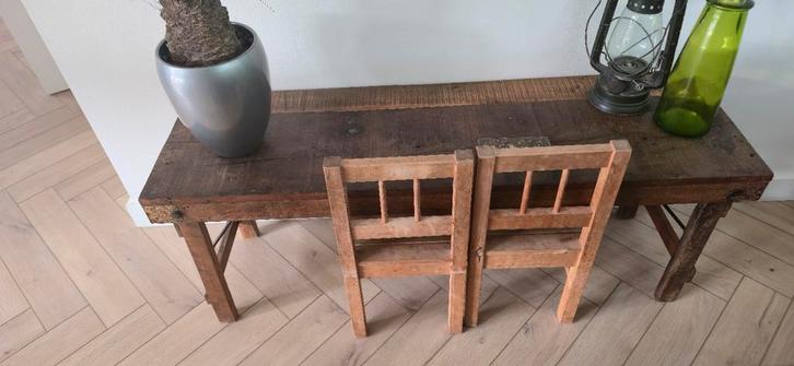 Oud India markt tafeltje sidetable, Antiek en Kunst, Antiek | Meubels | Tafels, Ophalen