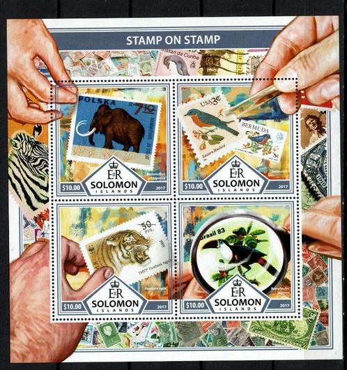 solomon is 17 pf blok postzegel op postzegel wildlife vogels, Postzegels en Munten, Postzegels | Thematische zegels, Postfris