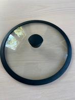 Glazen deksel voor hapjespan van 28 cm doorsnede, Ophalen of Verzenden, Zo goed als nieuw, Glas, Koekenpan of Braadpan