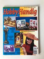 Tijdschrift Hobbyhandig nr 98 september 2001 pop-up kaarten, Hobby en Vrije tijd, Knutselen, Ophalen of Verzenden, Zo goed als nieuw