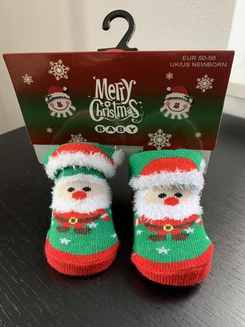 1 paar baby kerst sokjes maat 50-56 NIEUW IN VERPAKKING beschikbaar voor biedingen
