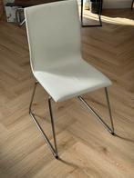 Ikea eetkamerstoel wit leer, 60 tot 90 cm, Gebruikt, Leer, Ophalen