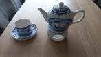 Delfts Blond Theepot, Kop & Schotel, Ophalen, Gebruikt, Blond Amsterdam, Kop(pen) en/of Schotel(s)