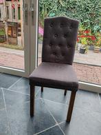 8 landelijke taupe eetkamerstoelen, Ophalen of Verzenden, Gebruikt, Vijf, Zes of meer stoelen