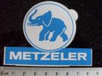 sticker metzeler logo olifant autobanden banden tyres tire, Merk, Zo goed als nieuw, Verzenden