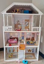 Mooie houten poppenkast met accessoires, Ophalen of Verzenden, Gebruikt, Poppenhuis