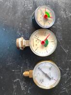 Manometers 3x - Verschillende Types, Doe-het-zelf en Verbouw, Gereedschap | Handgereedschap, Ophalen of Verzenden