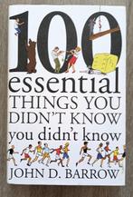 100 essential things you didn't know you didn't know Barrow, Boeken, Gelezen, Ophalen of Verzenden