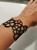 Zwarte Eco Armband - Nieuw en Stijlvol, Ophalen of Verzenden, Nieuw, Zwart, Kunststof of Plastic