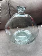 Groene Glazen Vaas - 35x35 cm, Ophalen of Verzenden, Minder dan 50 cm, Groen, Glas