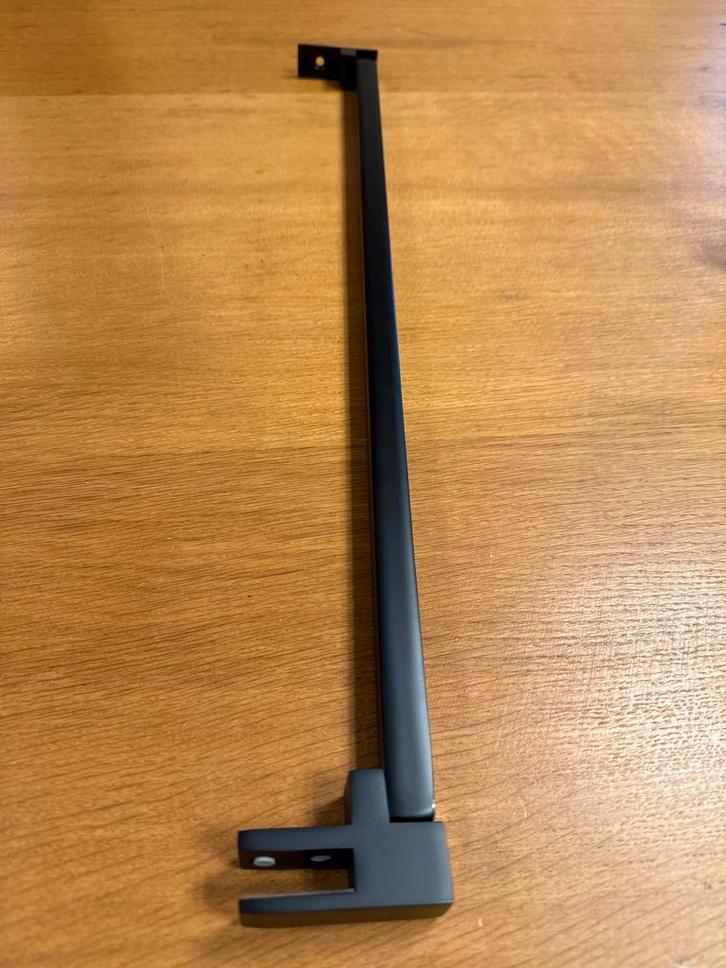 Moderne stabilisatiestang douchewand - Mat zwart, Huis en Inrichting, Badkamer | Badtextiel en Accessoires, Nieuw, Overige typen