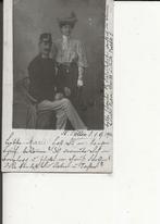 St Pollen Militair met Dame Fotokaart 2-9-1903, Verzenden, Voor 1920, Gelopen, Frankrijk