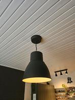 Industriële Plafondlamp/hanglamp - Donkergrijs, Huis en Inrichting, Lampen | Hanglampen, Ophalen, Zo goed als nieuw, Metaal, 50 tot 75 cm
