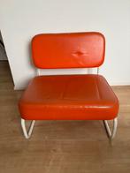 Retro oranje relax stoel, Huis en Inrichting, Stoelen, Ophalen, Gebruikt, Overige kleuren, Eén