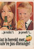 Retro reclame 1968 Fanta frisdrank jongetje en meisje, Verzenden, Overige typen