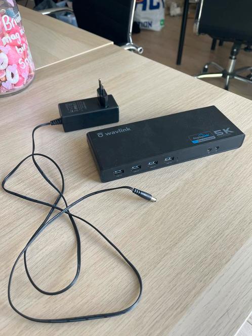 Wavlink USB 3.0 5K docking station met adapter, Computers en Software, Dockingstations, Zo goed als nieuw, Ophalen