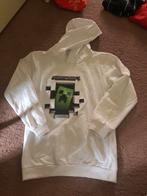 Minecraft Creeper Hoodie Maat 158-162, Ophalen of Verzenden, Overige maten, Wit