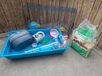 Hamsterkooi L70B40xH35 met toebehoren, Dieren en Toebehoren, Kooi, Gebruikt, Minder dan 75 cm, Hamster