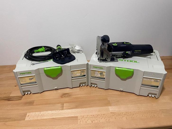 Festool Domino DF 500 Q met Domino’s, Doe-het-zelf en Verbouw, Gereedschap | Freesmachines, Zo goed als nieuw, Elektrisch, Lamellenfrees