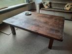 Antieke salontafel van oude eiken planken, Huis en Inrichting, 50 tot 100 cm, Minder dan 50 cm, 100 tot 150 cm, Rechthoekig