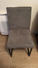2 grijze zgan eetkamerstoelen, Ophalen of Verzenden, Zo goed als nieuw, Bruin, Twee