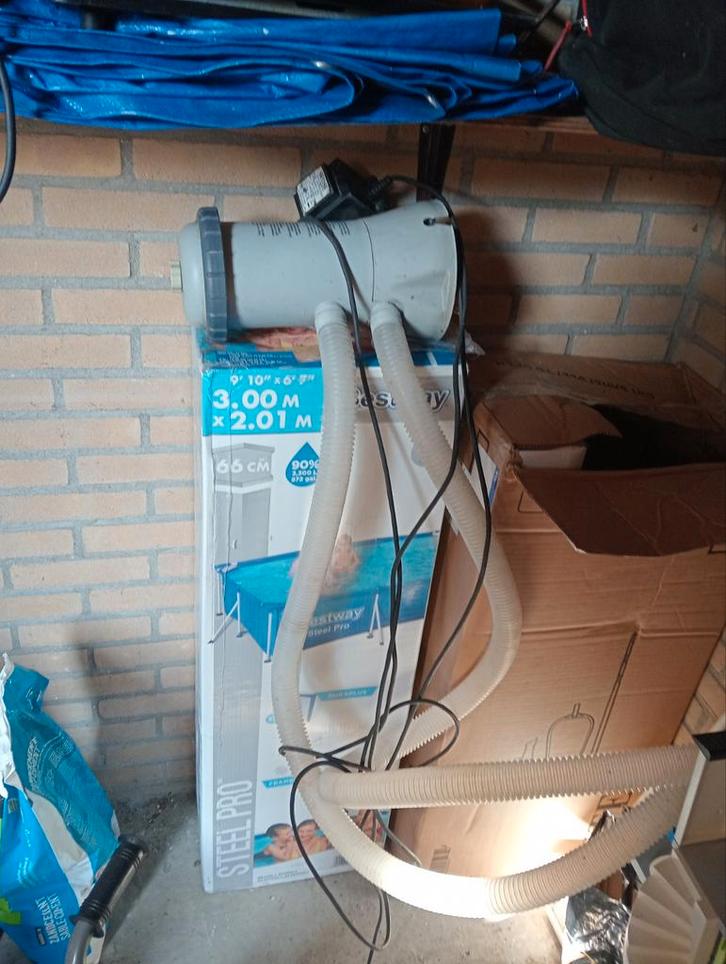 Zwembad met toebehoren te koop, Tuin en Terras, Zwembaden, Nieuw, Minder dan 80 cm, 200 tot 400 cm, Rechthoekig, Ophalen