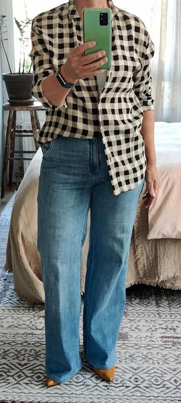 NIEUW: Zwart/Wit blouse van het merk Marc oPolo in maat 38. beschikbaar voor biedingen