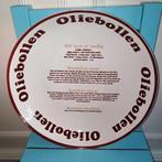 Oliebollenschaal met recept afbeelding, Huis en Inrichting, Keuken | Servies, Ophalen, Gebruikt, Schaal of Schalen, Overige stijlen