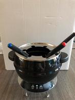 Fondueset zwart, Witgoed en Apparatuur, Fonduesets, Ophalen of Verzenden, Gebruikt, Waxinelicht, Fondueset