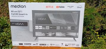 medion full HD Smart-tv 32 inch. beschikbaar voor biedingen