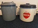 Te koop 2 weckketels voor op het gas, Huis en Inrichting, Ophalen, Gebruikt, Overige materialen, Overige typen