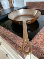 Originele Franse Koperen Pan - Gasfornuis, Ophalen of Verzenden, Gebruikt, Overige materialen, Koekenpan of Braadpan
