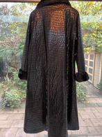 Exclusieve mantel Edgar Vos zwart, Ophalen of Verzenden, Zo goed als nieuw, Maat 38/40 (M), Zwart