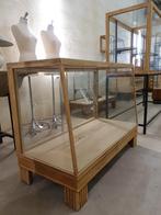 vintage toonbank vitrine eiken parket bodem antieke toonbank, Ophalen